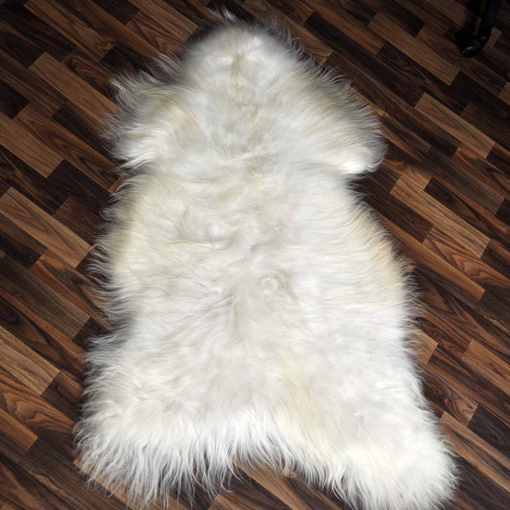 XXL ÖKO Island Schaffell creme weiß braun 120x75 #9206