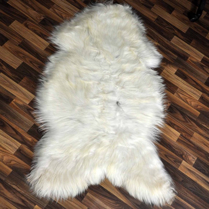 XXXL ÖKO Island Schaffell creme weiß braun 130x70 #9226