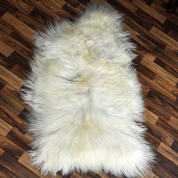 XXL ÖKO Island Schaffell creme weiß braun 120x70 #9227
