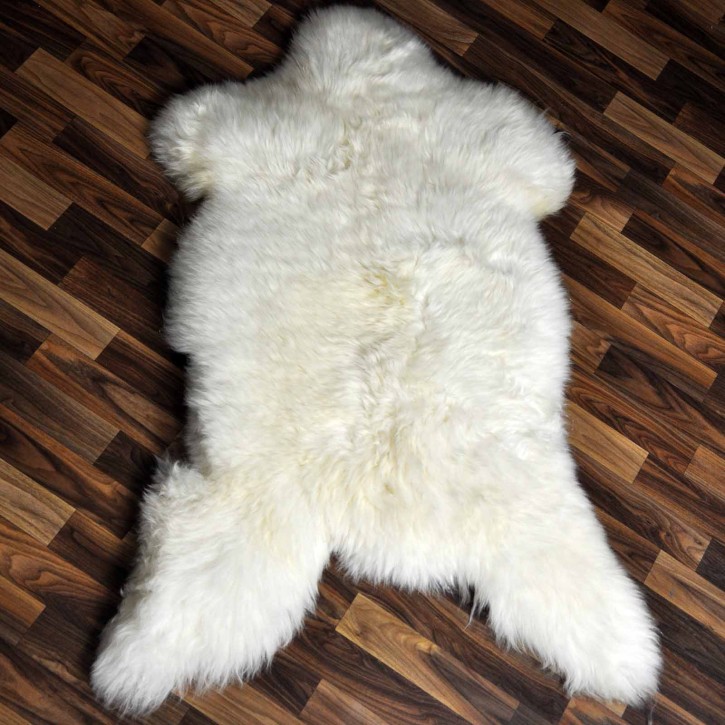 XXL ÖKO Schaffell Lammfell weiß 120x75 Sheepskin #9312