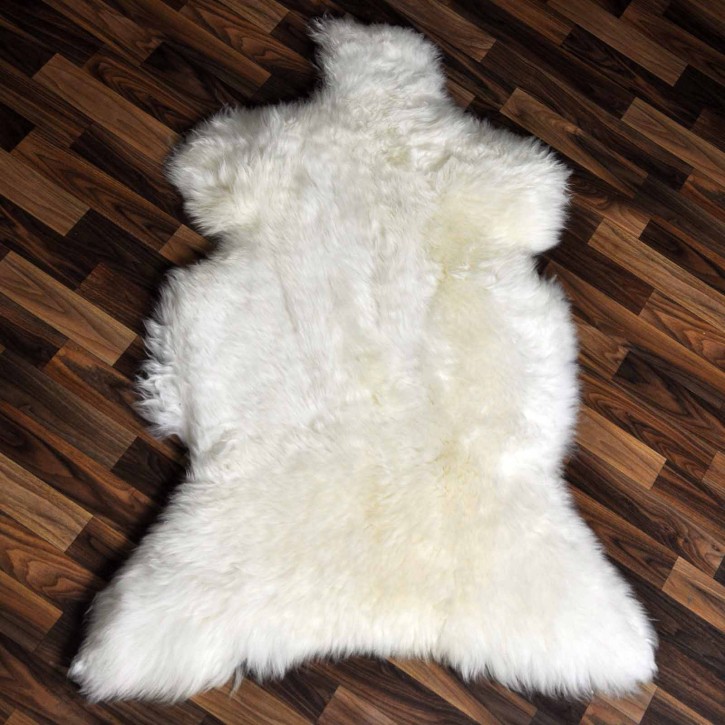 XXL ÖKO Schaffell Lammfell weiß 125x80 Sheepskin #9324