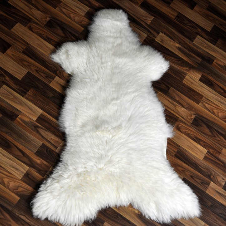 XXL ÖKO Schaffell Lammfell weiß 120x80 Sheepskin #9379
