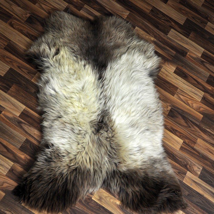 XL ÖKO Schaffell Lammfell beige braun 115x80 Sheepskin #9380