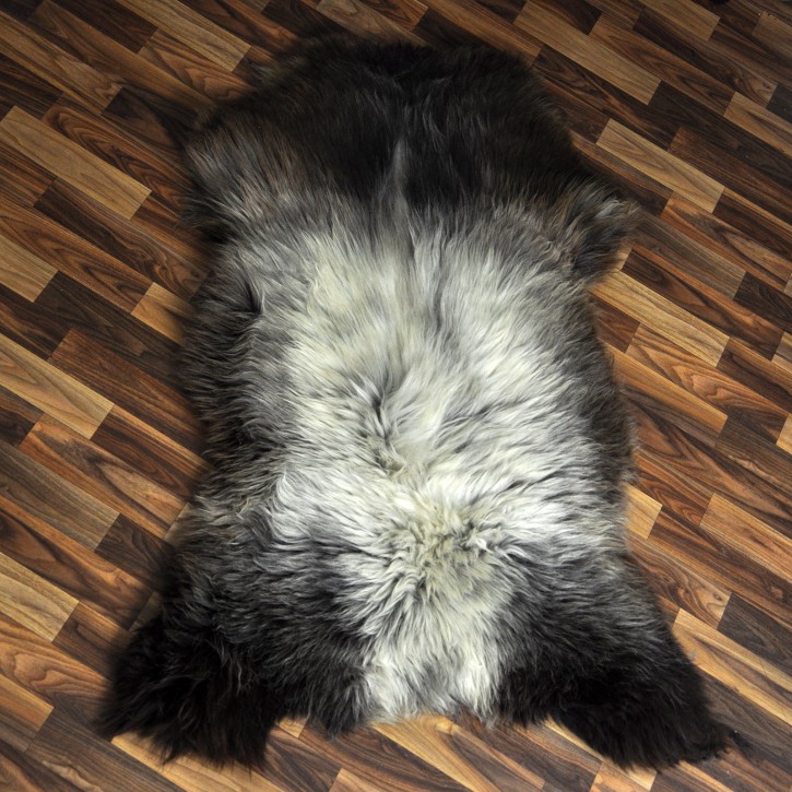 XXL ÖKO Schaffell Lammfell beige braun 120x85 Couch Auflage #9396