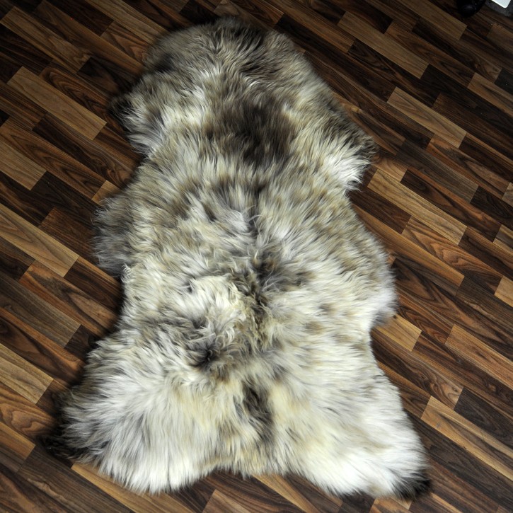 XXXL ÖKO Schaffell Lammfell beige braun 130x80 groß #9398