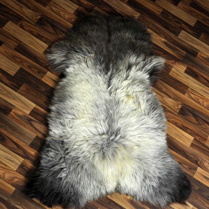 XXL ÖKO Schaffell Lammfell beige braun 120x80 Couch Auflage #9406