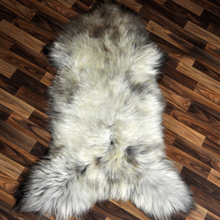 XXL ÖKO Schaffell Lammfell beige braun 120x75 Couch Auflage #9411