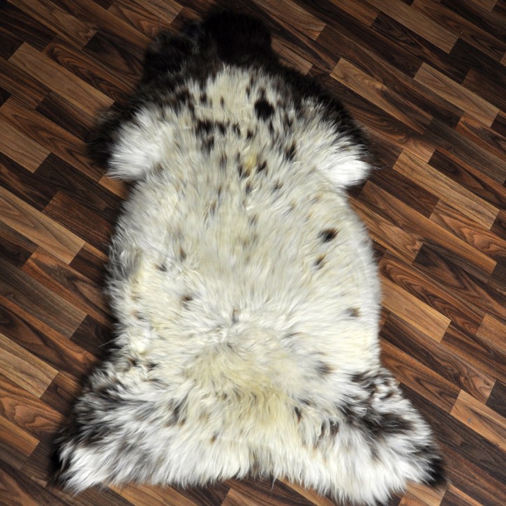 XXL ÖKO Schaffell Lammfell beige braun 120x80 Couch Auflage #9412