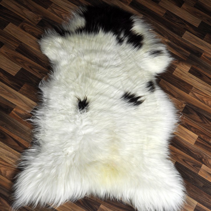 XXL ÖKO Schaffell Lammfell beige braun 125x80 Couch Auflage #9415