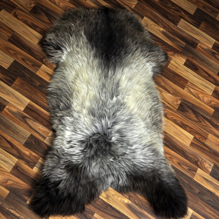 XL ÖKO Schaffell Lammfell beige braun 115x75 Couch Auflage #9422