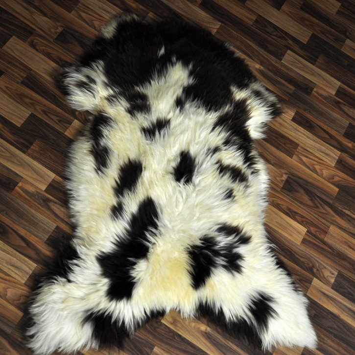 XXL ÖKO Schaffell Lammfell beige braun 120x80 Couch Auflage #9423