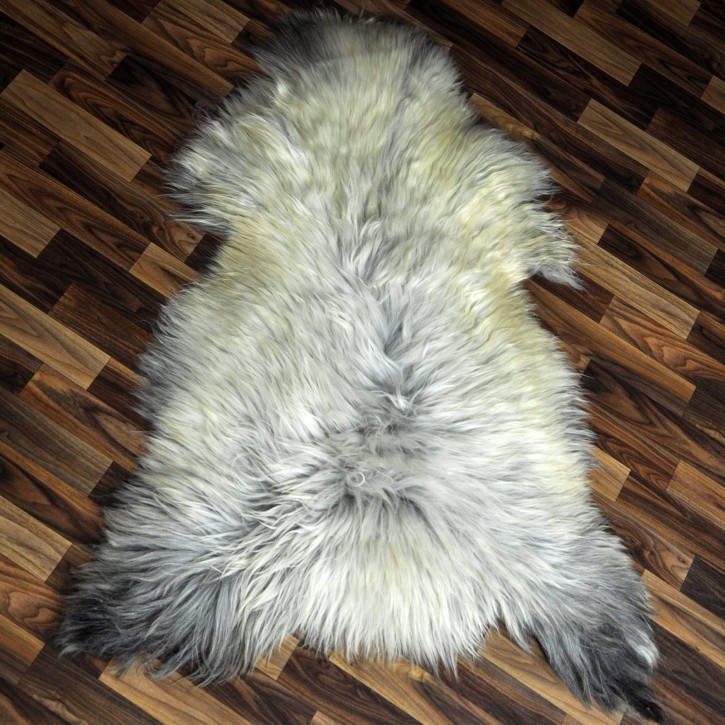 XXL ÖKO Schaffell Lammfell beige braun 120x80 Sheepskin #9429