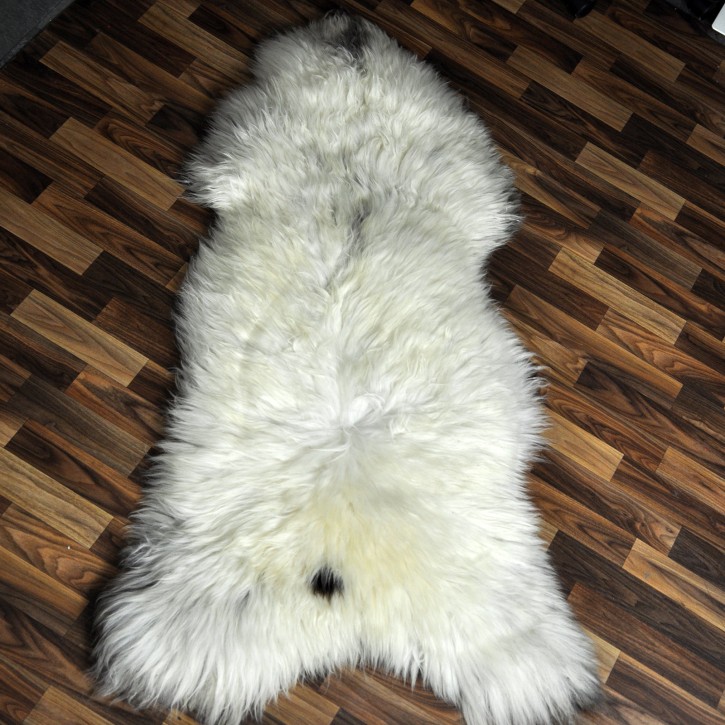 XXXL ÖKO Schaffell Lammfell beige braun 140x80 groß #9430