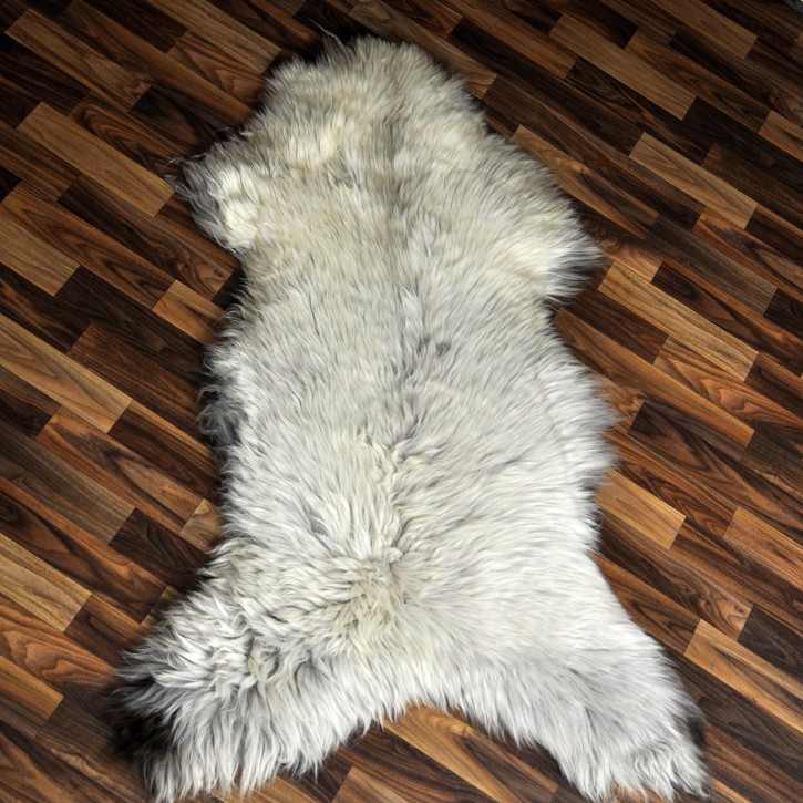 XXL ÖKO Schaffell Lammfell beige braun 125x80 Sheepskin #9434