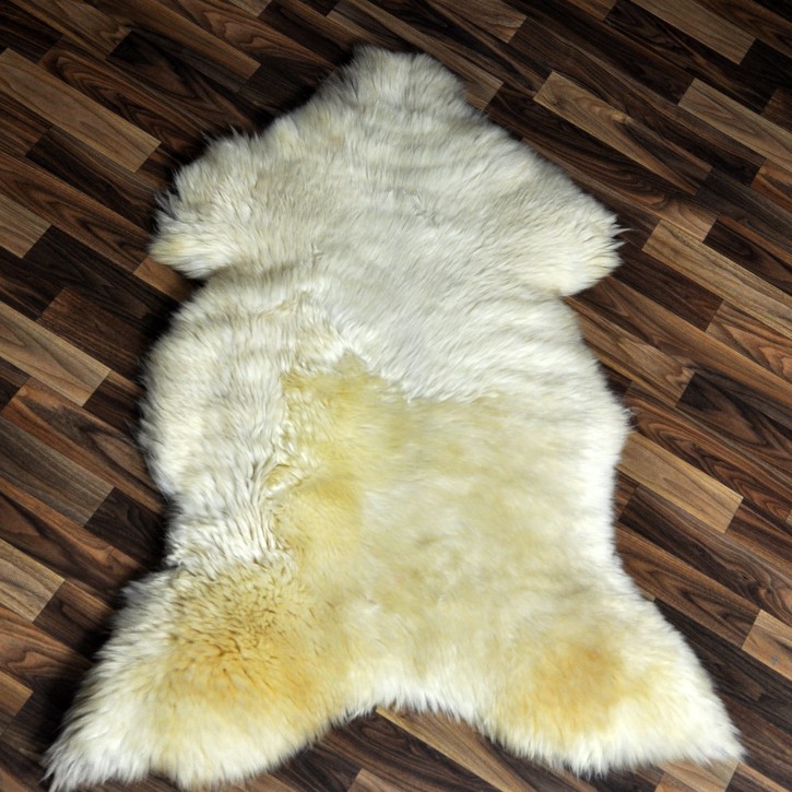 XL ÖKO Schaffell Lammfell beige braun 115x80 Sheepskin #9473