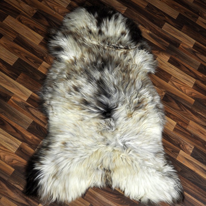 XXL ÖKO Schaffell Lammfell beige braun 125x80 Couch Auflage #9476