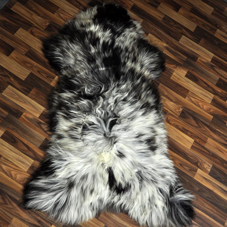 XXXL ÖKO Schaffell Lammfell beige braun 135x80 groß Kamin #9479