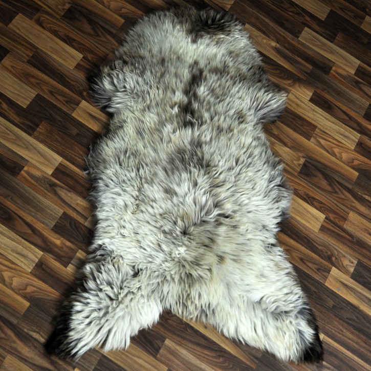 XXL ÖKO Schaffell Lammfell beige braun 120x75 Couch Auflage #9490