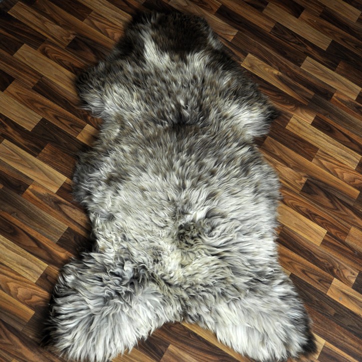 XXXL ÖKO Schaffell Lammfell beige braun 130x80 groß Kamin #9497