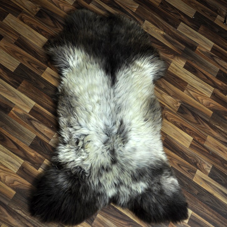 XXL ÖKO Schaffell Lammfell braun beige 120x75 Couch Auflage #9507