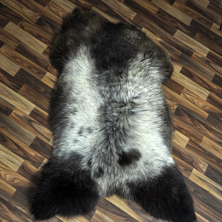 XXL ÖKO Schaffell Lammfell braun beige 120x80 Couch Auflage #9510