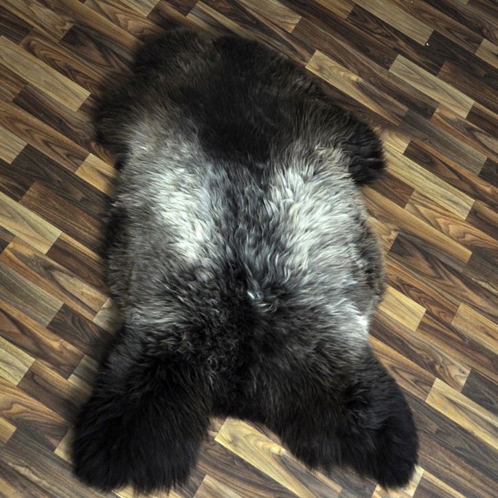 XL ÖKO Schaffell Lammfell braun beige 115x75 Couch Auflage #9523