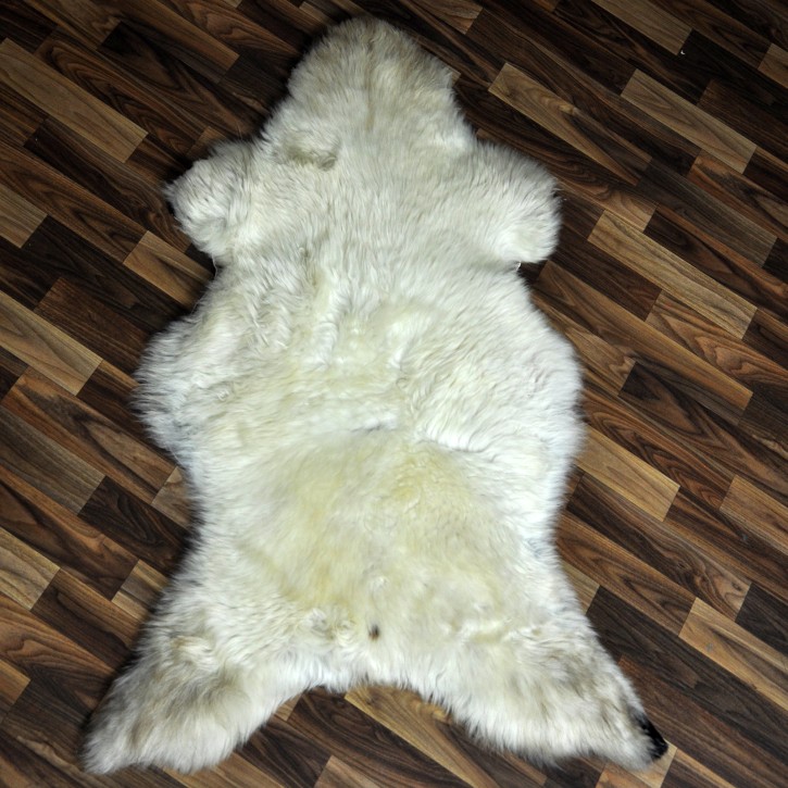 XXL ÖKO Schaffell Lammfell beige braun 120x75 Sheepskin #9530