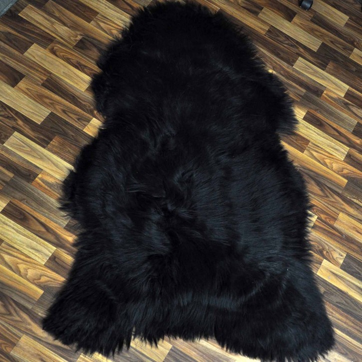 XXXL ÖKO Island Schaffell schwarzbraun 140x90 riesig #9681