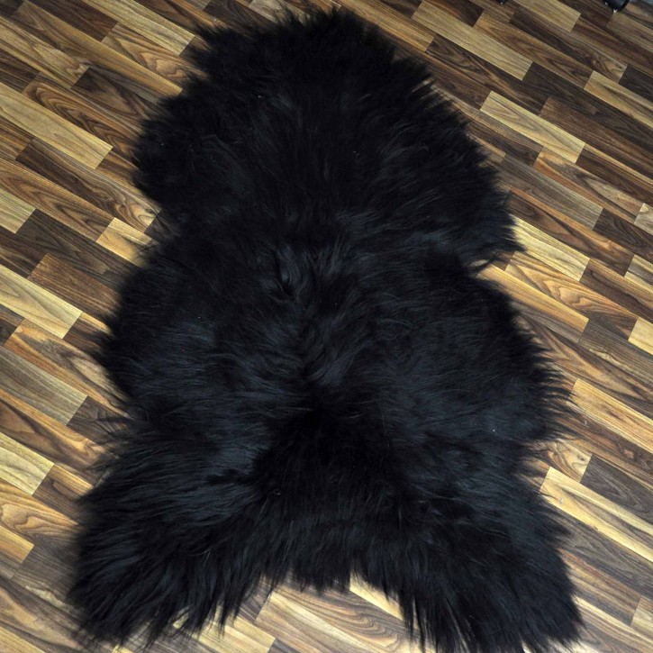 XXXL ÖKO Island Schaffell schwarzbraun 130x85 riesig #9691