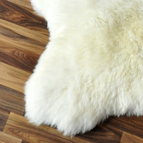 Angebot!! XL ÖKO Schaffell Lammfell sheep naturweiss 100-110 x 65-75 cm