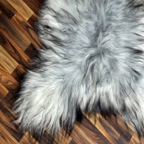 XXXL Island Schaffell grau schwarzbraun 130x90 günstig #2104