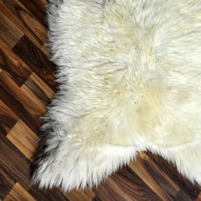 XXL Echtes Schaffell Lammfell beige braun 120x75 Couch #2147