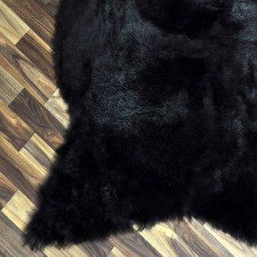 Echtes Lammfell Schaffell Fell schwarzbraun grau 125x80 geschoren #2183