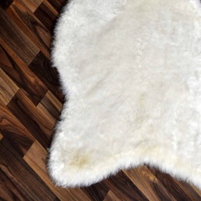 Echtes Lammfell Schaffell beige 115x70 geschoren #2211