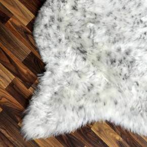 Echtes Lammfell Schaffell beige schwarzbraun 115x80 geschoren #2216