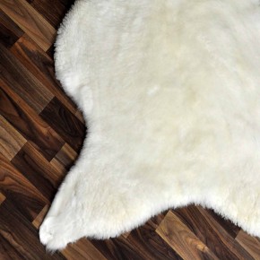Echtes Schaffell Lammfell weiß 110x80 Eisbär Pelz #2246