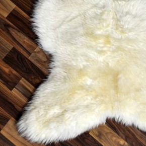 Echtes Schaffell Lammfell beige 100x70 Teppich Pelz #2247