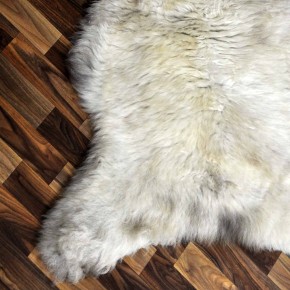Echtes Schaffell Lammfell braun beige 115x75 Auflage #2263