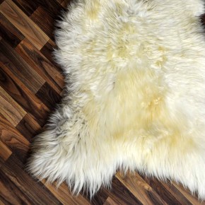 Echtes Schaffell Lammfell braun beige 120x80 Auflage #2268