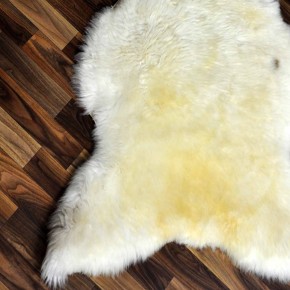Schaffell Lammfell beige braun 125x70 Kamin Fell #2335