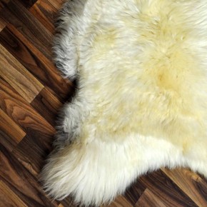 Echtes Schaffell Lammfell beige braun 125x75 Sale Aktion #2342