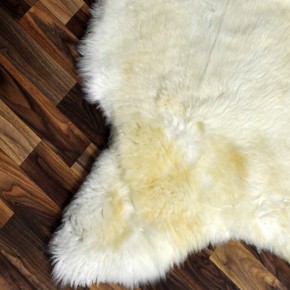 Echtes Schaffell Lammfell beige braun 110x75 Sale Aktion #2359