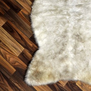 Echtes Schaffell Lammfell beige braun 110x65 Sale #2402