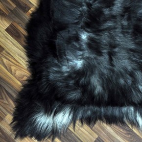 XXXL Island Schaffell schwarzbraun grau 130x80 Krampus #2432