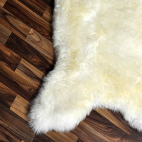 Echtes Schaffell Lammfell weiss 115x70 Stuhl Auflage #2467