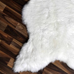 Echtes Schaffell Lammfell weiss 115x75 Stuhl Auflage #2471