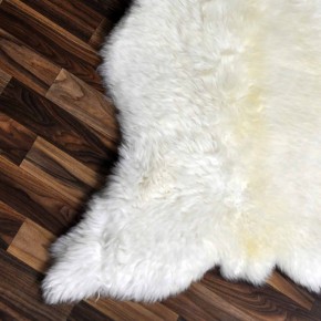 Echtes Schaffell Lammfell weiss 110x70 Stuhl Auflage #2477