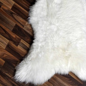 Echtes Schaffell Lammfell weiss 125x70 Stuhl Auflage #2490