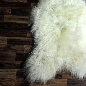 XXXL ÖKO Schaffell Lammfell beige braun 130x70 Kamin Fell #6187