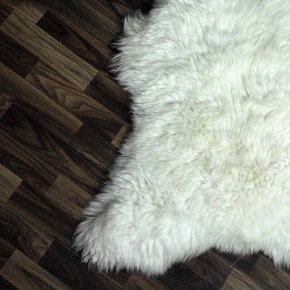 ÖKO echtes Schaffell Lammfell weiß 125x80 Kamin Fell #6860